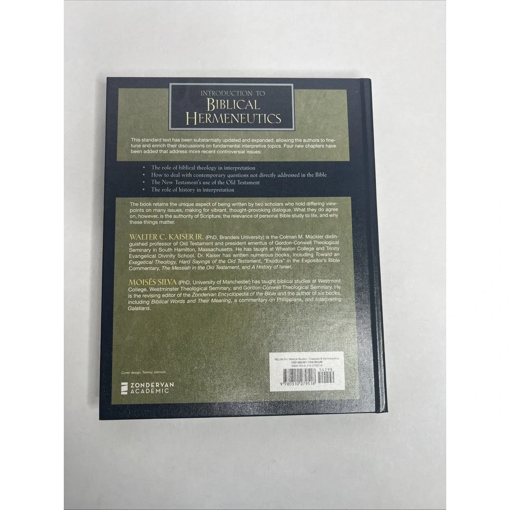 Introduction to Biblical Hermeneutics The Search for Meaning Walter Kaiser Silva